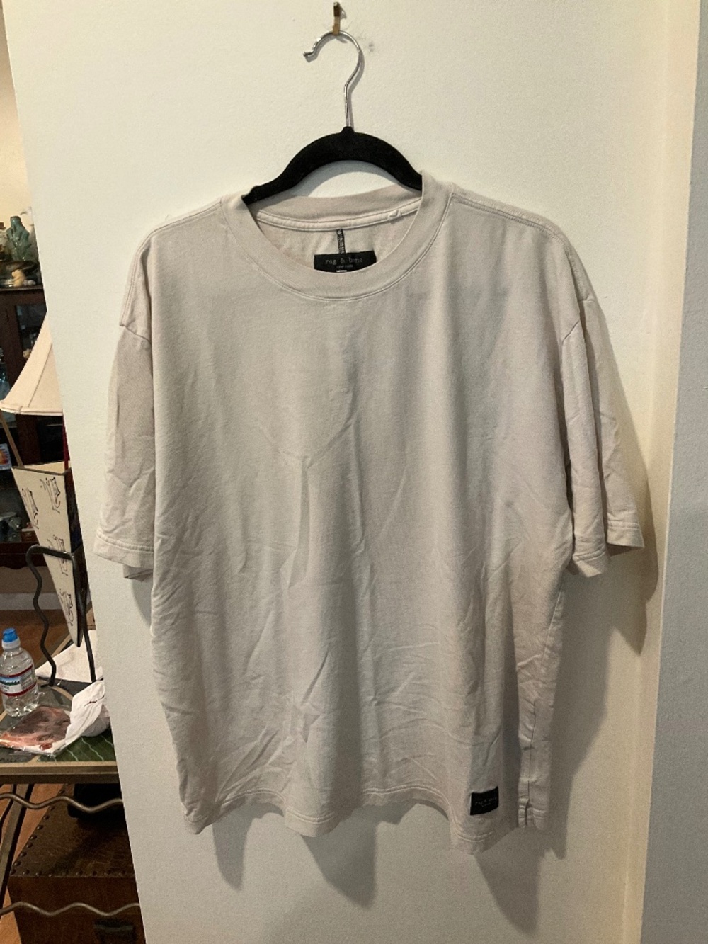 EUC Rag & Bone Beige T-Shirt Size Large